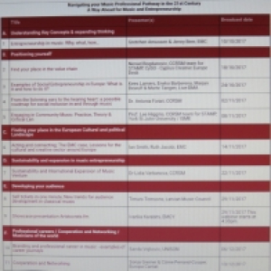 The STAMP Project training series of live webinars   Navigating your music professional pathway in the 21st century; A Way Ahead for Music and Entrepreneurship 